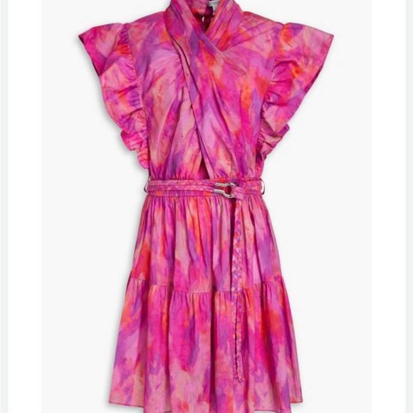 Derek Lam 10 Crosby Finn Ruffle Wrap Dress - Picture 2 of 2